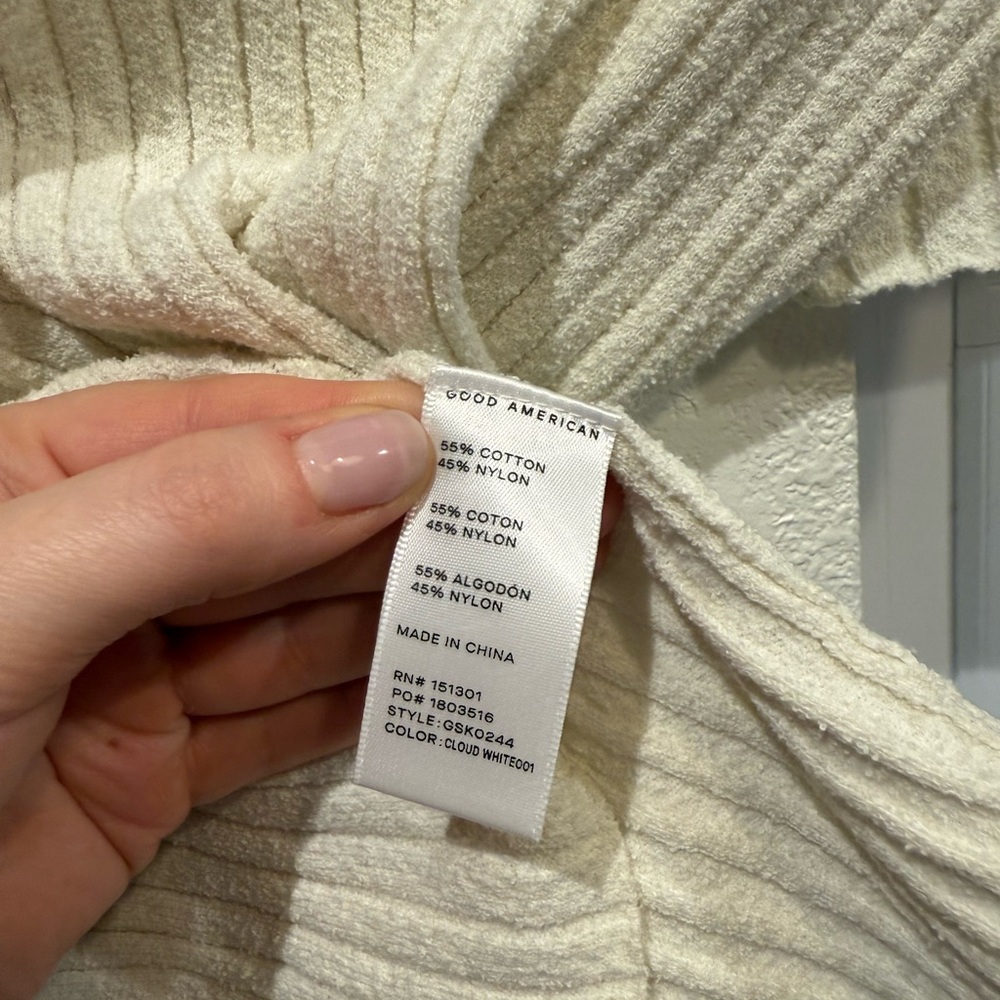 Terry Rib Mock Neck Top - Picture 4 of 4